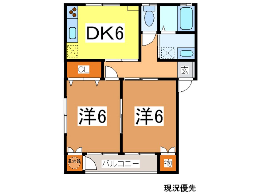 間取図 コーポウィステリア