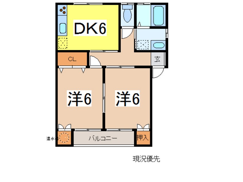 間取図 コーポウィステリア