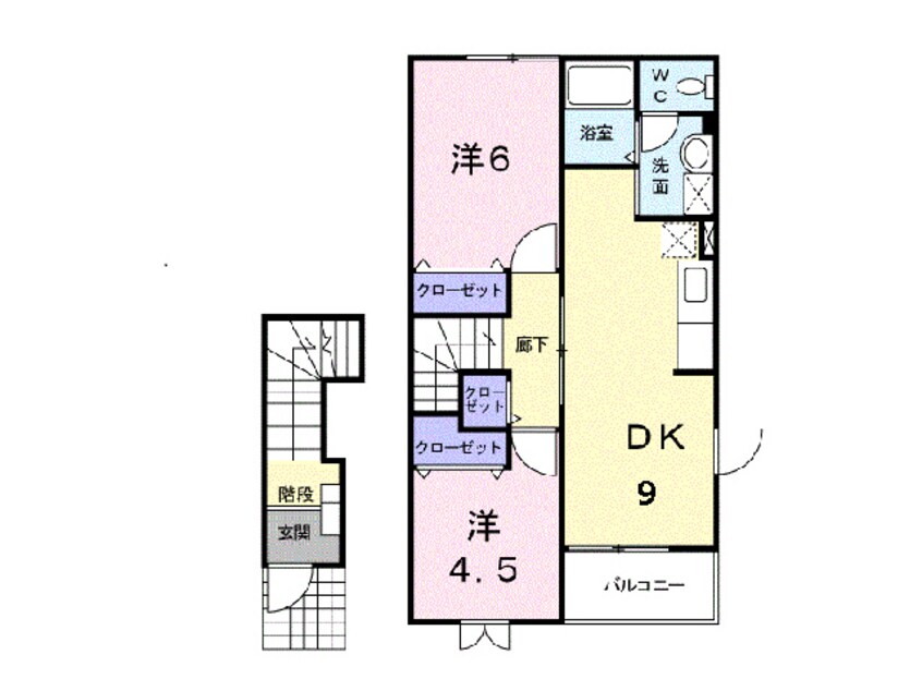 間取図 アンソレイエ