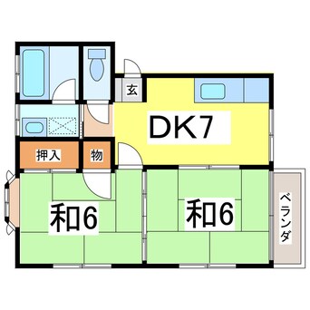 間取図 コーポ日野