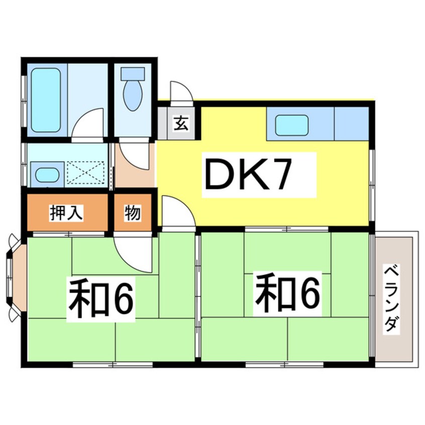 間取図 コーポ日野