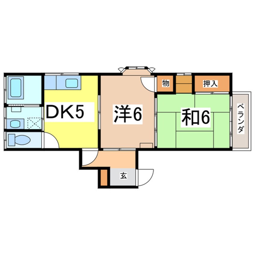 間取図 コーポ日野