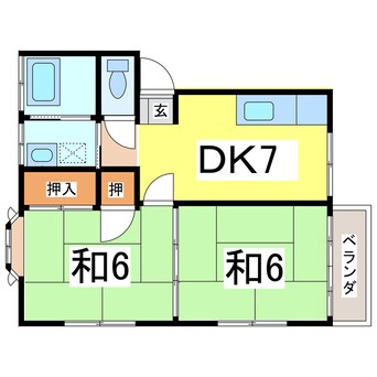 間取図 コーポ日野