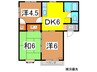 ダイヤモンドメゾン久野本 3DKの間取り