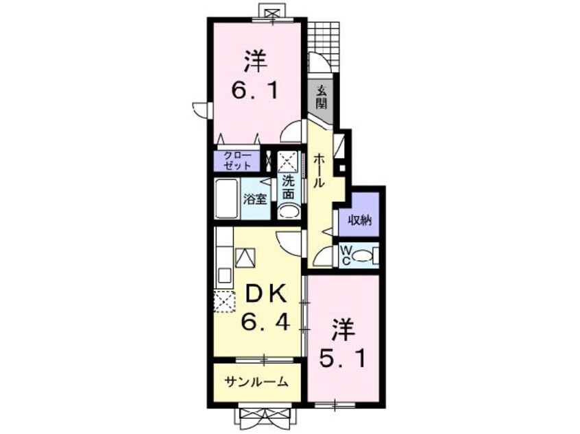 間取図 ノースパークベル