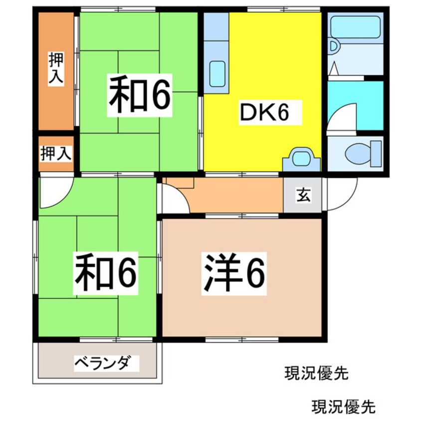 間取図 石沢ハイツ