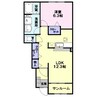 アンジュフラン　Ⅰ 1LDKの間取り