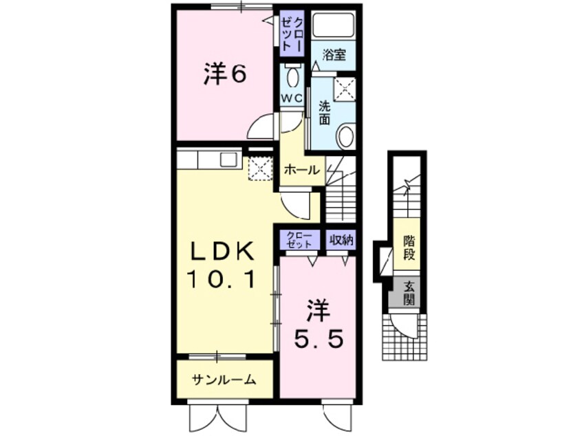 間取図 エヌ・ワイプロムナード