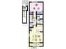 エムズプロムナード 1LDKの間取り