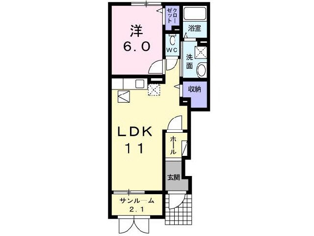 間取り図 シャン・ド・フルールⅡ