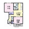 オランダ村Ａ 2LDKの間取り