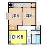 奥羽本線・山形線/天童駅 徒歩15分 1階 築19年 2DKの間取り