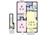 グレース 2LDKの間取り
