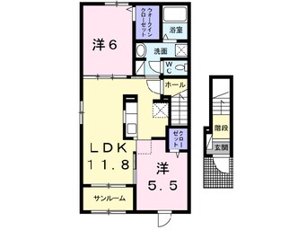 間取図 チェリーミル F