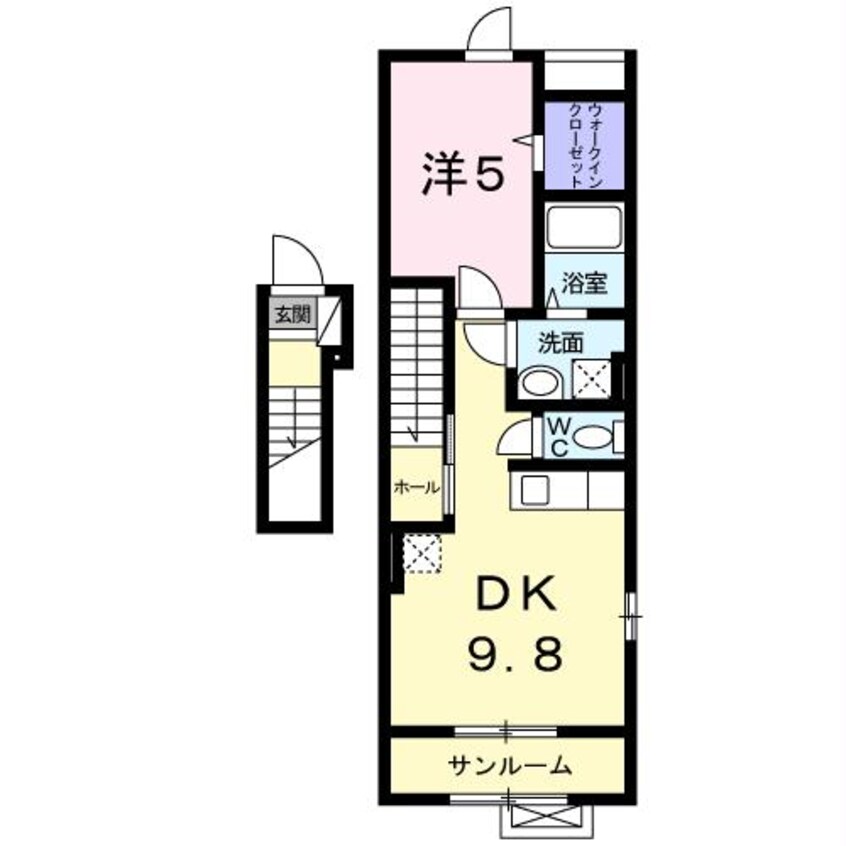 間取図 グリーンヒルズⅢ