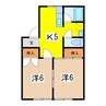 MTハイツ 2Kの間取り