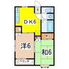 ロイヤルアベニュー　1 2DKの間取り