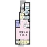 さくら 1Kの間取り