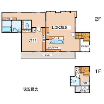 間取図 川原子貸家