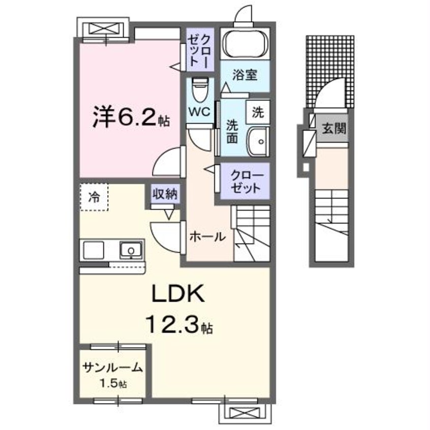 間取図 アンジェリックⅠ