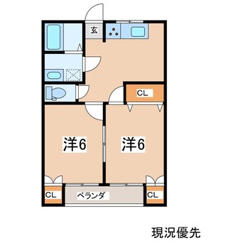 間取図 丸好コーポB