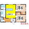 近藤住宅5 2LDKの間取り