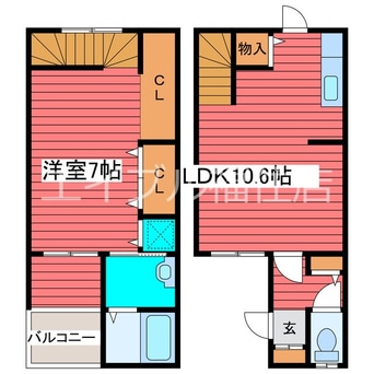 間取図 ヴィザージュ福住２