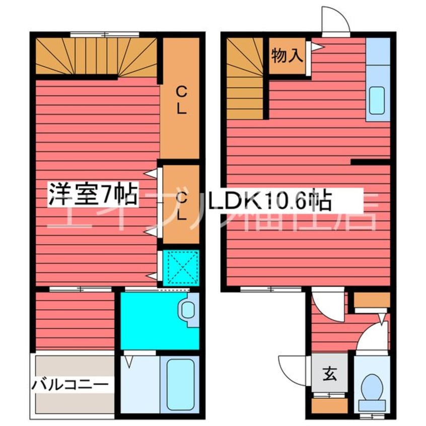 間取図 ヴィザージュ福住２