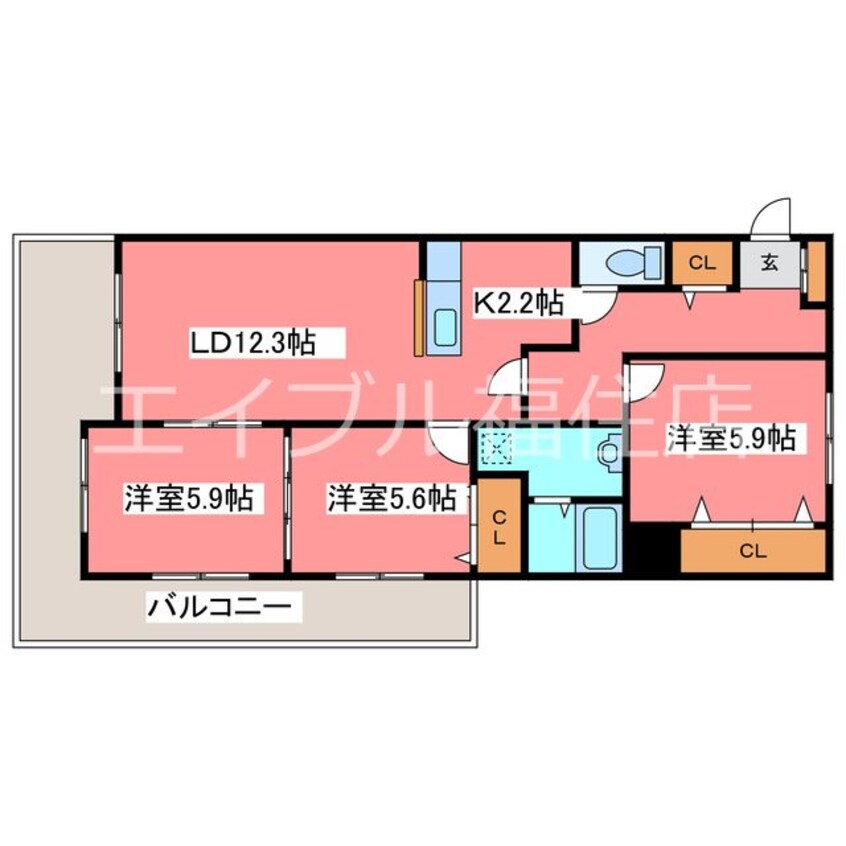 間取図 ラフォーレパークヒル