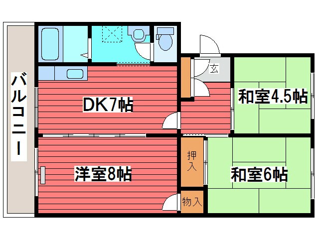 間取り図 グリーンハイム嵯峨