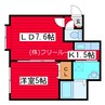 アクアフォレスト 1LDKの間取り
