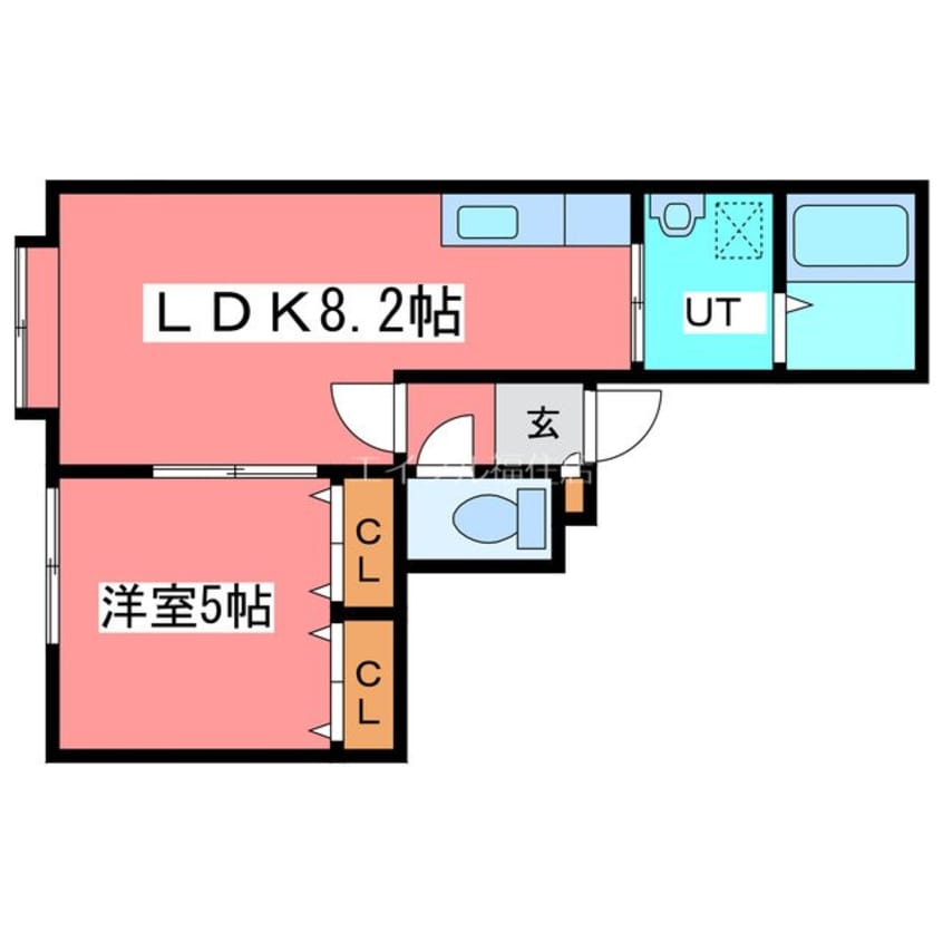 間取図 ソレアード月寒東