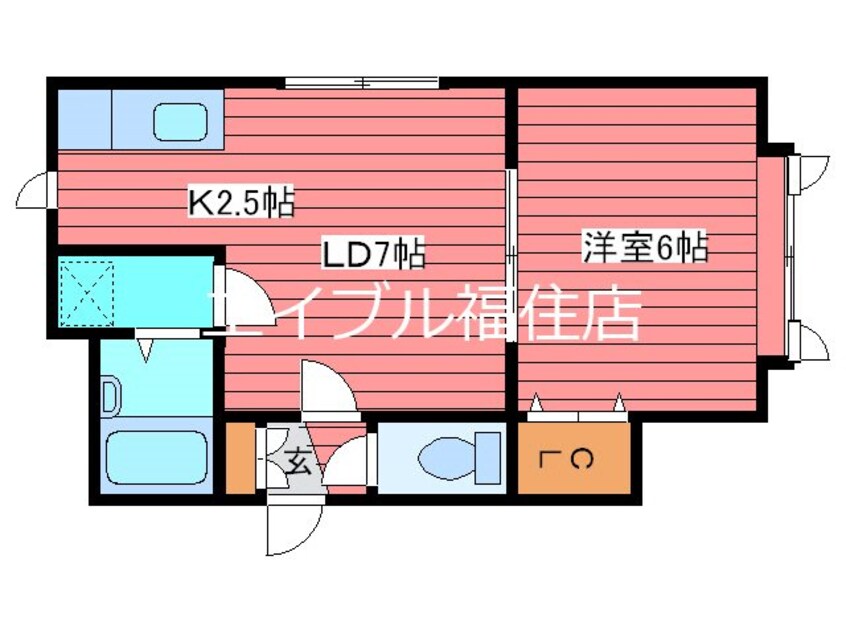 間取図 フォレスト南月寒