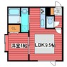 アークコート西岡IV 1LDKの間取り