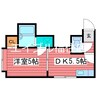Vivere月寒西II 1DKの間取り