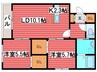 The Park １ 2LDKの間取り