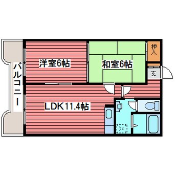 間取図 グリーンヒルシャトー