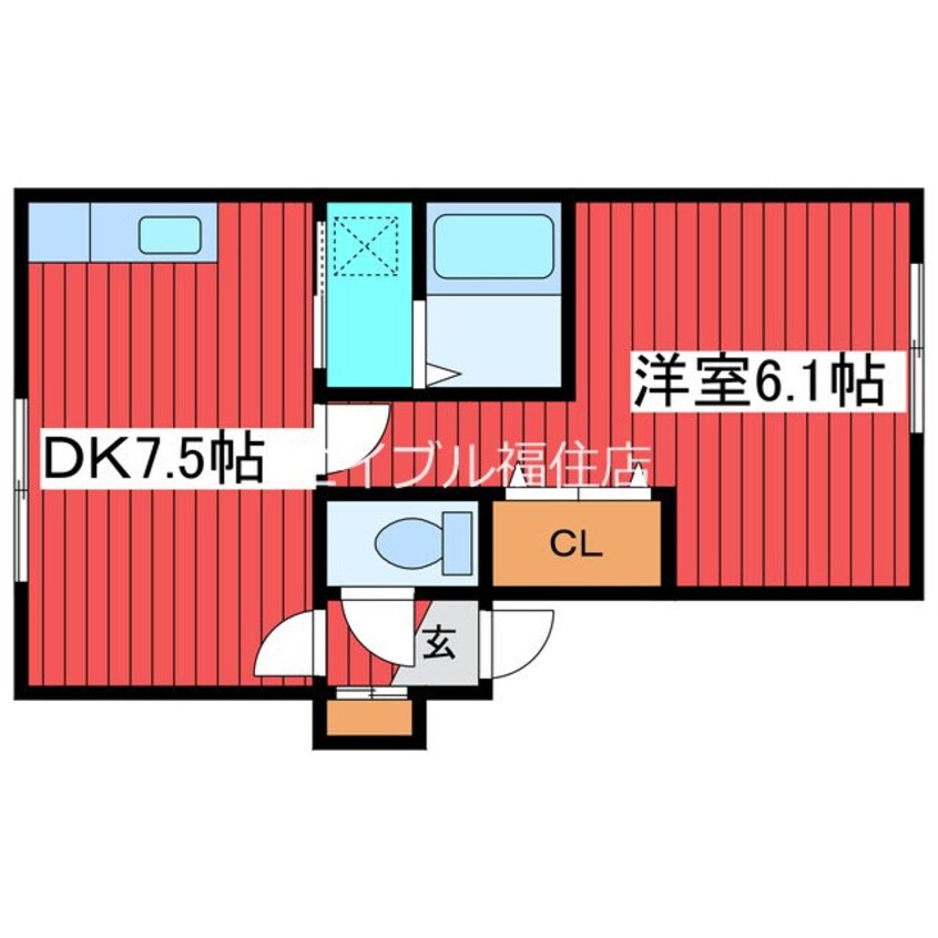 間取図 ＣＵＯＲＥ月寒東