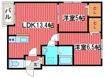 間取図 タルト月寒中央