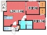 タルト月寒中央 2LDKの間取り