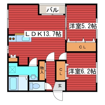 間取図 タルト月寒中央