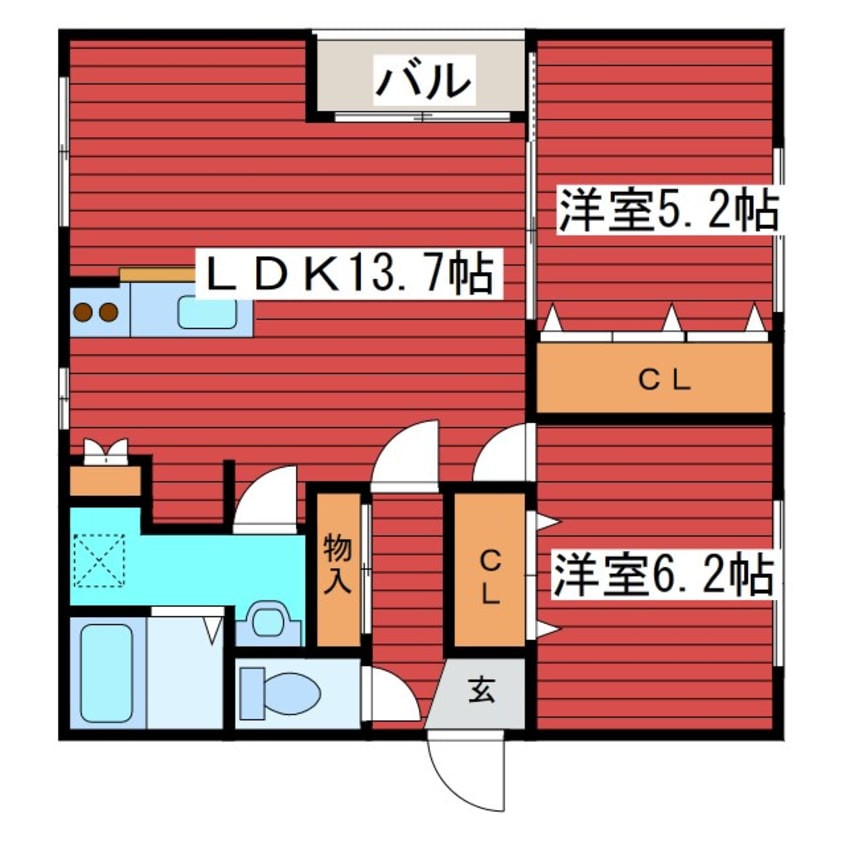 間取図 タルト月寒中央