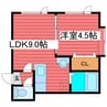 アークコート月寒東 1LDKの間取り