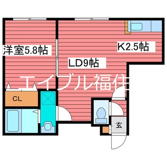 間取図 ＡＫＴ月寒中央