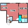 ＡＫＴ月寒中央 1LDKの間取り