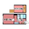 パームツリー月寒東 1Kの間取り