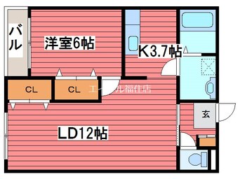 間取図 ロイヤルシティ月寒