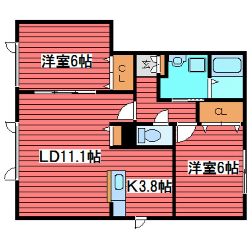 間取図 ＳＧハイツ月寒II