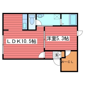 間取図 パールウェストＡ