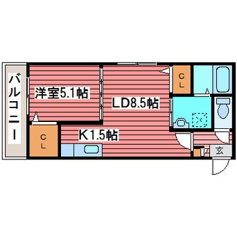 間取図 ラ・シャルマン福住